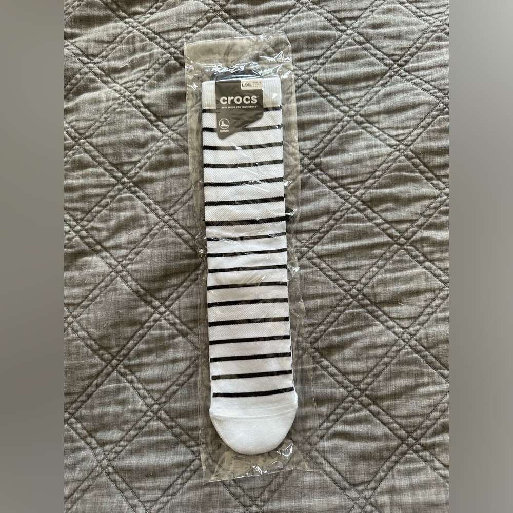 Croc Socks with a Bat on back